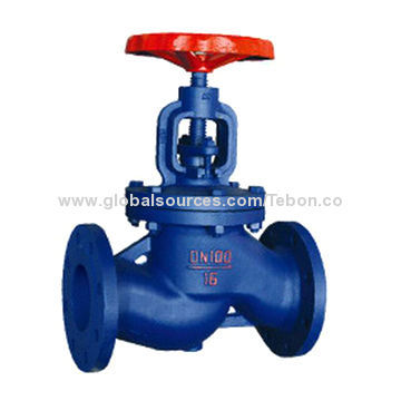 Cast Iron Globe Valve/Stop Valve, DN15-600, Pressure: 1.0-2.5MPa