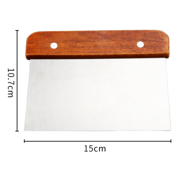 Stainless Steel Dough Scraper & Pizza Cutter - Multipurpose Cake & Bread Separator Tool