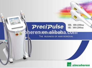 Elight IPL RF IPL SHR hair removal machine with two different spots Elight handles