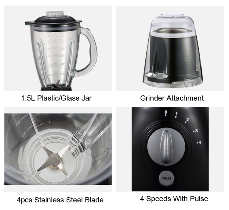 Electric Juice Blender With Mill Jar Coffee Grinder