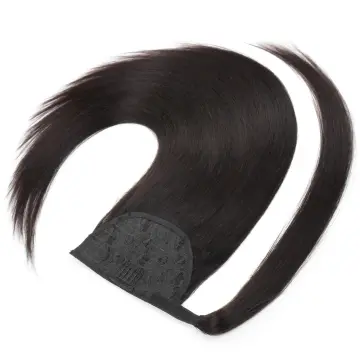 Long Straight Ponytail Human Hair Clip In Natural Color Horse ponytail Human Hair Extensions for Women