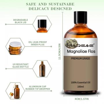 Óleo de Magnólia Orgânica Naturais 100% Pure Óleo Flos Magnoliae para óleo de perfume