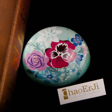 wholesale glass cheap crystal engaved print paper weight