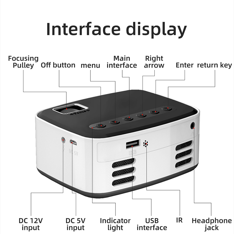 mini portable projector how to use