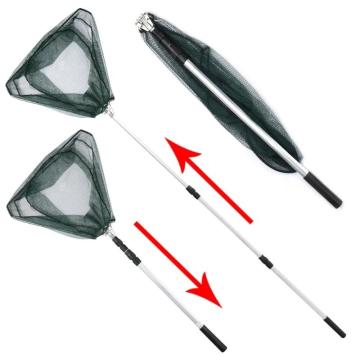 Net d'atterrissage pliant télescopique portable pour l'eau salée et l'eau douce
