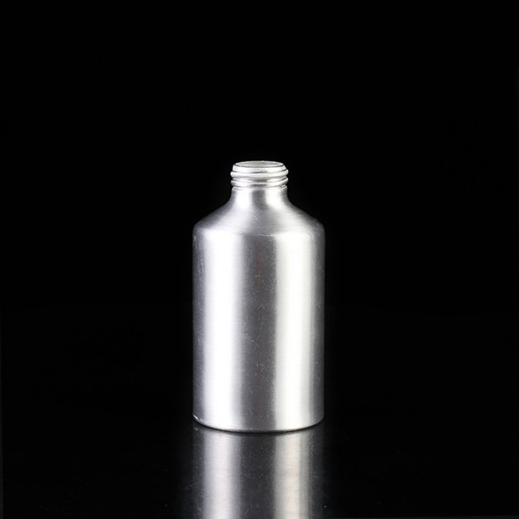 Color de la botella de aluminio de hombro caída