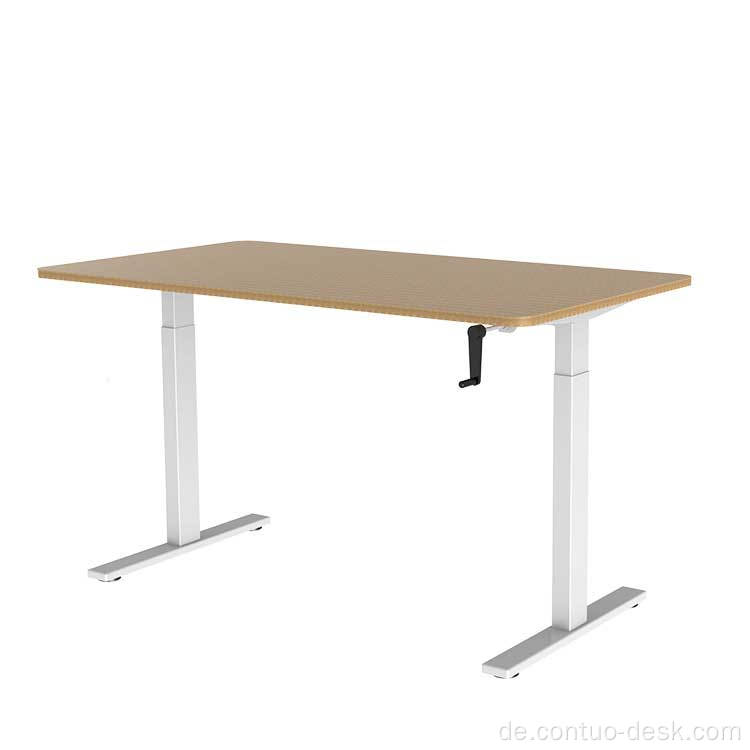 Manuelle Höhenverstellbare Stehschreiber Frame Hand Kurbel Verstellbarer Tisch mit Büromöbeln