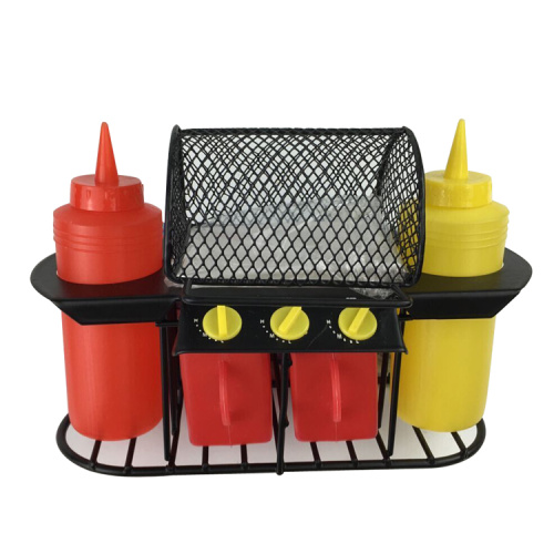 Ensemble de condiments barbecue en plastique pour poulet gril 6pcs