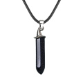 Blue Goldstone Hexagonal Prism GunBlack Wizard Cap Pendant Keychain