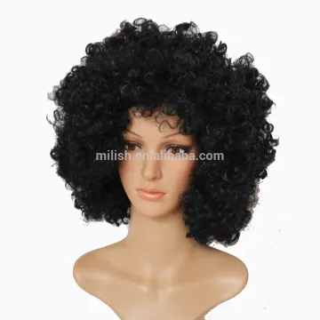 MPW-0012 carnival halloween inflated 180g huge black big afro wig