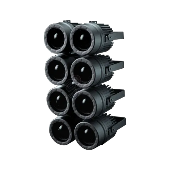 Assemblable Waterproof IP65 8x60W RGBW 4in1 Zoom LED Par Can Light