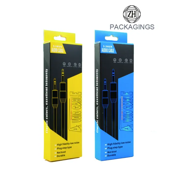 Custom cable packaging box in stock