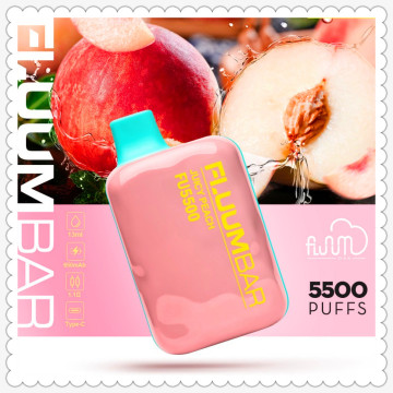 최신 5500 퍼프 일회용 vape fluum bar