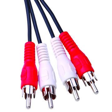 RCA AV Cable with 2 x RCA Plug to 2 x RCA Plug