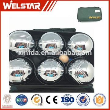 Eco-friendly iron bocce ball set boules petanque set