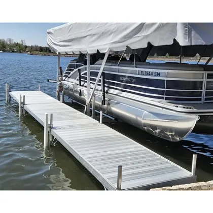 Aluminum Dock Pontoon Bridge Stationary Boat Docks