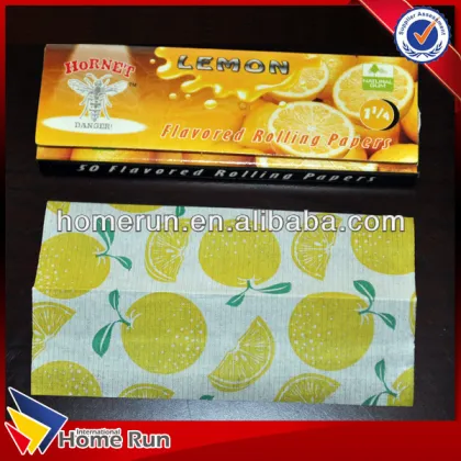Printed tobacco roling papers