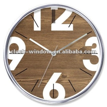 14" Wooden Color Wall Clock