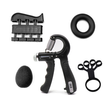Customizable 5-Piece Hand Grip Strengthening Training Set with Adjustable Wrist Support