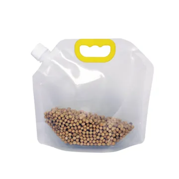 Outdoor Transparent Spout Pouch Plastic Drinking Water Bag