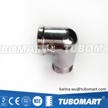 2016 hot sale Tubomart brass fittings NPT brass threaded elbow with high quality