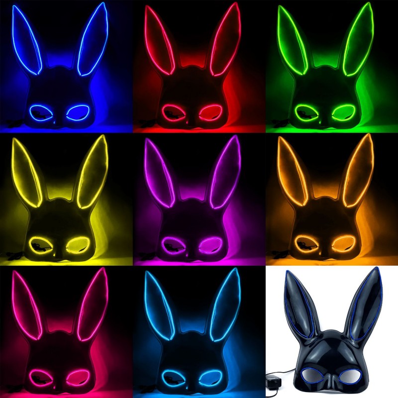 LED Light Animal Mask Club Photo Accessory