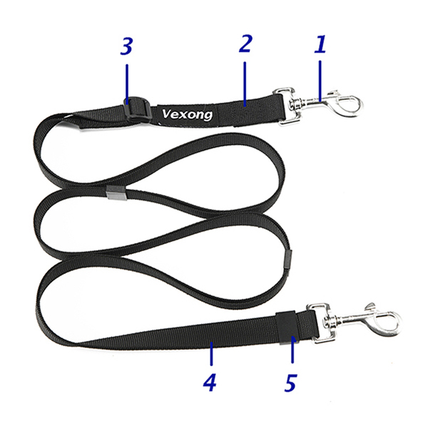 around the waist dog leash