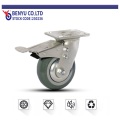 TPR Gray High Elastic Industrial Swivel Brake Casters