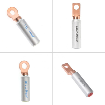 DTL series Forged crimp pin type terminal lugs and ferrules Bimetal cable lug Copper -aluminium connecting terminals