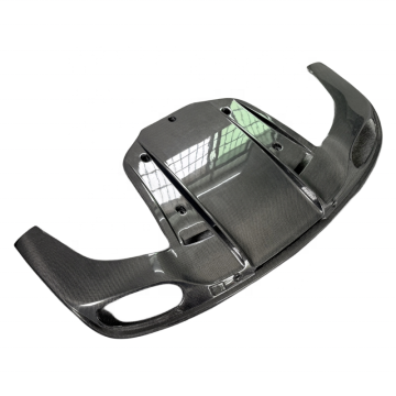 V8S Style Carbon Fiber Rear Diffuser and Rear Lip for Bentley Continental GT & GTC (2012-2014)
