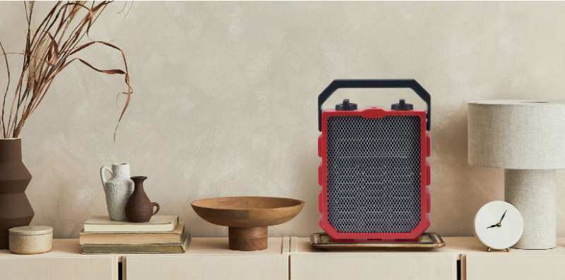 New Design Fast Heating Overheating Protection Milk House Utility Space Fan Portable Mini Electric Garage Heater with Handle