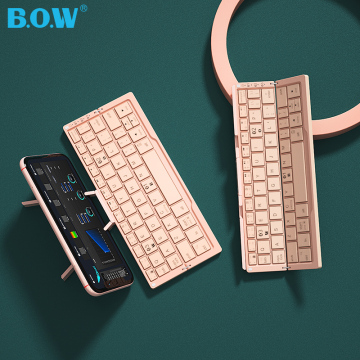 Ultra Thin Foldable BT Wireless Keyboard for Office
