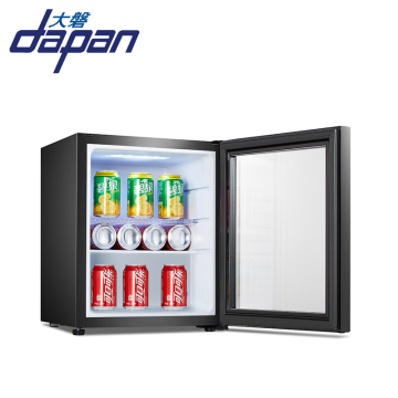 Mini bar de enfriamiento de 20l de puertas de vidrio eléctrico