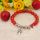 Natural Red Carnelian Bracelet Gemstone jewelry alloy pendants