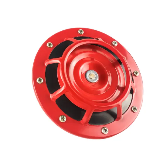 12V Red Super Loud Compact Electric Bass Tone Horn for Car and Motorcycle