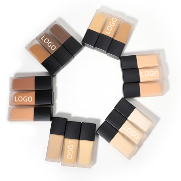 OCHAIN Custom Logo Makeup Sunscreen Oil-Free Full Coverage Waterproof Mineral Matte Liquid Foundation for Dark Skin