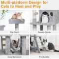 Multi-Level Tall Cat Condo Furniture Cat Tree