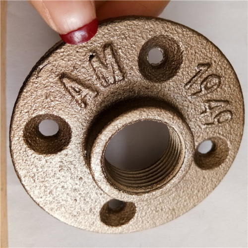 casting process malleable iron black floor flange