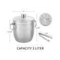 Stainless Steel Ice Bucket With Lid