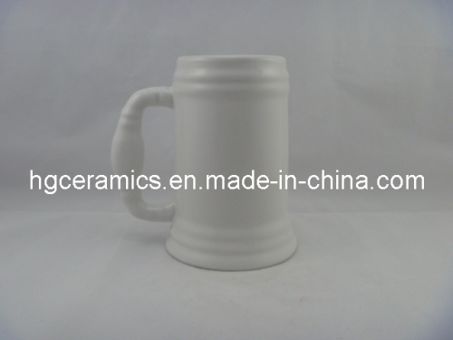 Ceramic Beer Stein, 500ml Ceramic Beer Stein