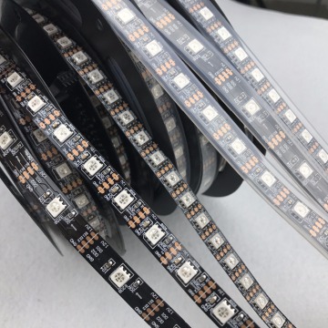 DC12V GS8208 RGB LED Bixel Strip - Black PCB ، 30/60/90 LEDS/M