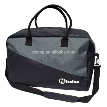 Two tone polyester large capacity travel bag