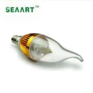Epistar chip  3W LED candle shape light