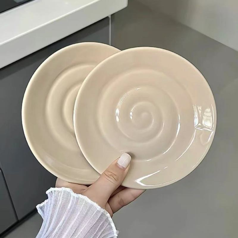 Creative Cartoon Snail-Shaped Plate for Kids