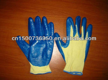 nitrile coated work safety gloves