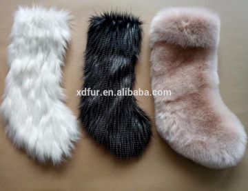 Christmas Stocking Factory Wholesale Christmas decoration Faux Fur