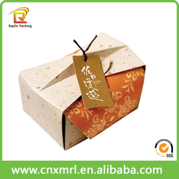 Eco-friendly making string tie gift box paper folding gift box paper packaging box without glue