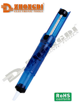 High quality transparent colour desoldering pump/soldering pump of Ningbo ZD