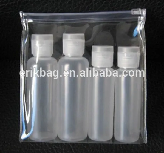 Plastic bottle travel set Empty Bottles, Lightweight Hygiene Essentials and Cosmetic Container Set