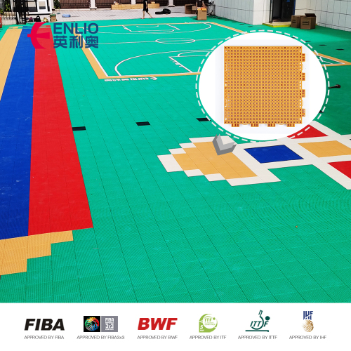 Intelligent Pp Interlocking Portable Basketball Court Material Plastic